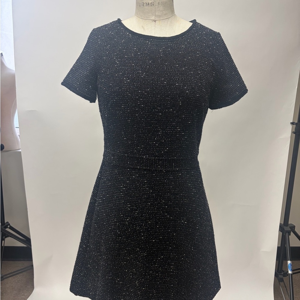 LOFT Sparkling Black Mini Dress
